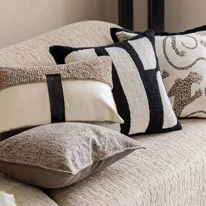 Stylish Embroidered Patterned Throw Pillow Covers