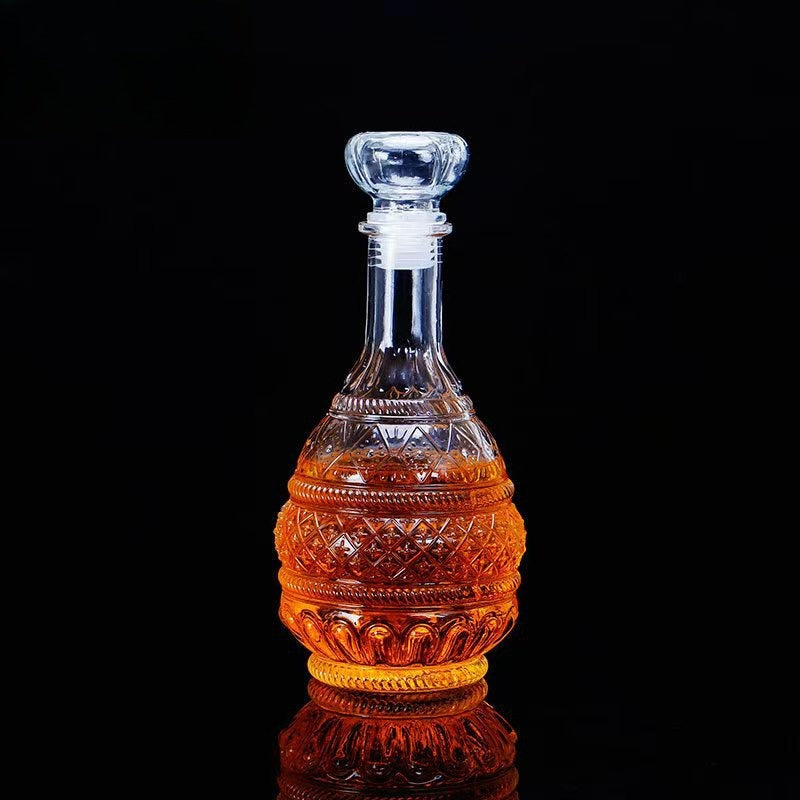 Small Antique Glass Wine Decanter
