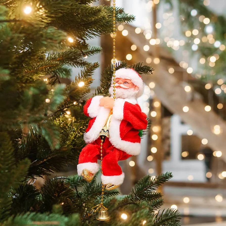 Fun Christmas Climbing Santa Decoration