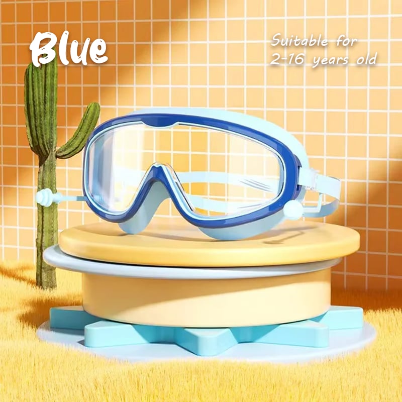 Kids Swimming Goggles Large Frame Waterproof Anti Fog