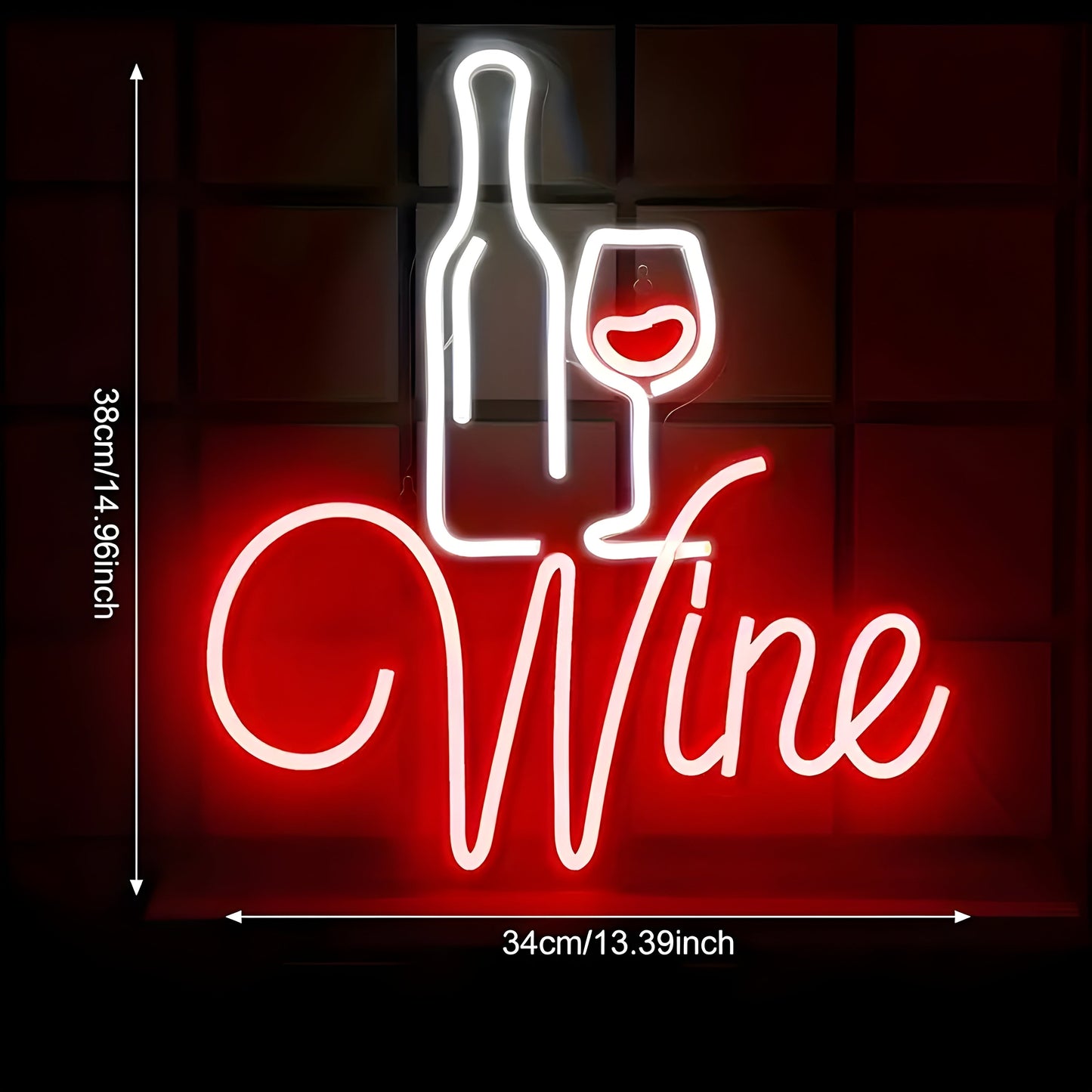 Fun LED Wine Glass Table Light