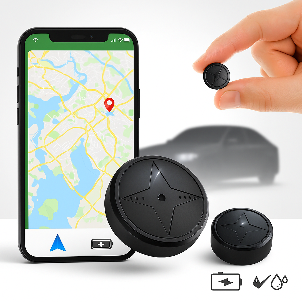 Compact GPS Car Tracker Waterproof Magnetic Device - Cofik