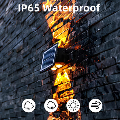 Bright Solar Powered Exterior Wall Lamp