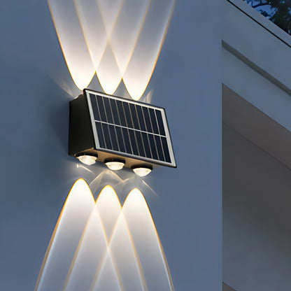 Bright Solar Powered Exterior Wall Lamp