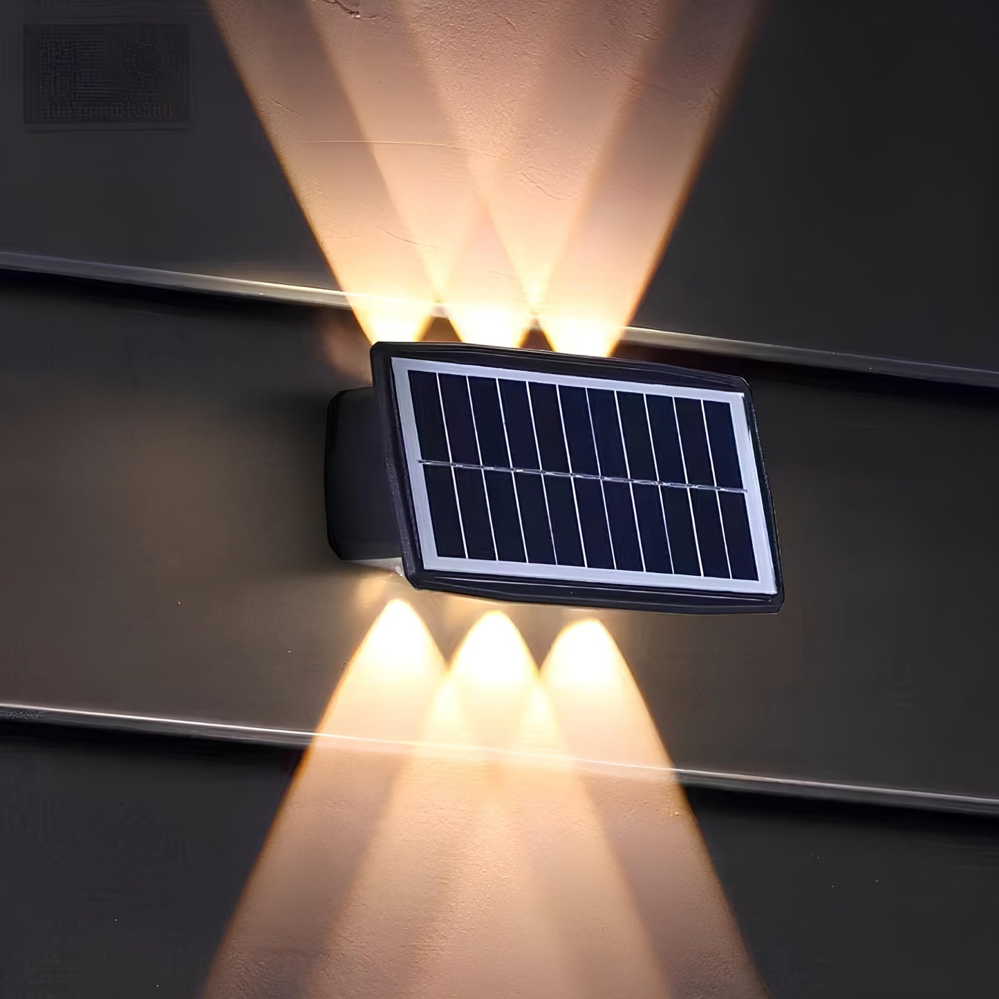 Bright Solar Powered Exterior Wall Lamp