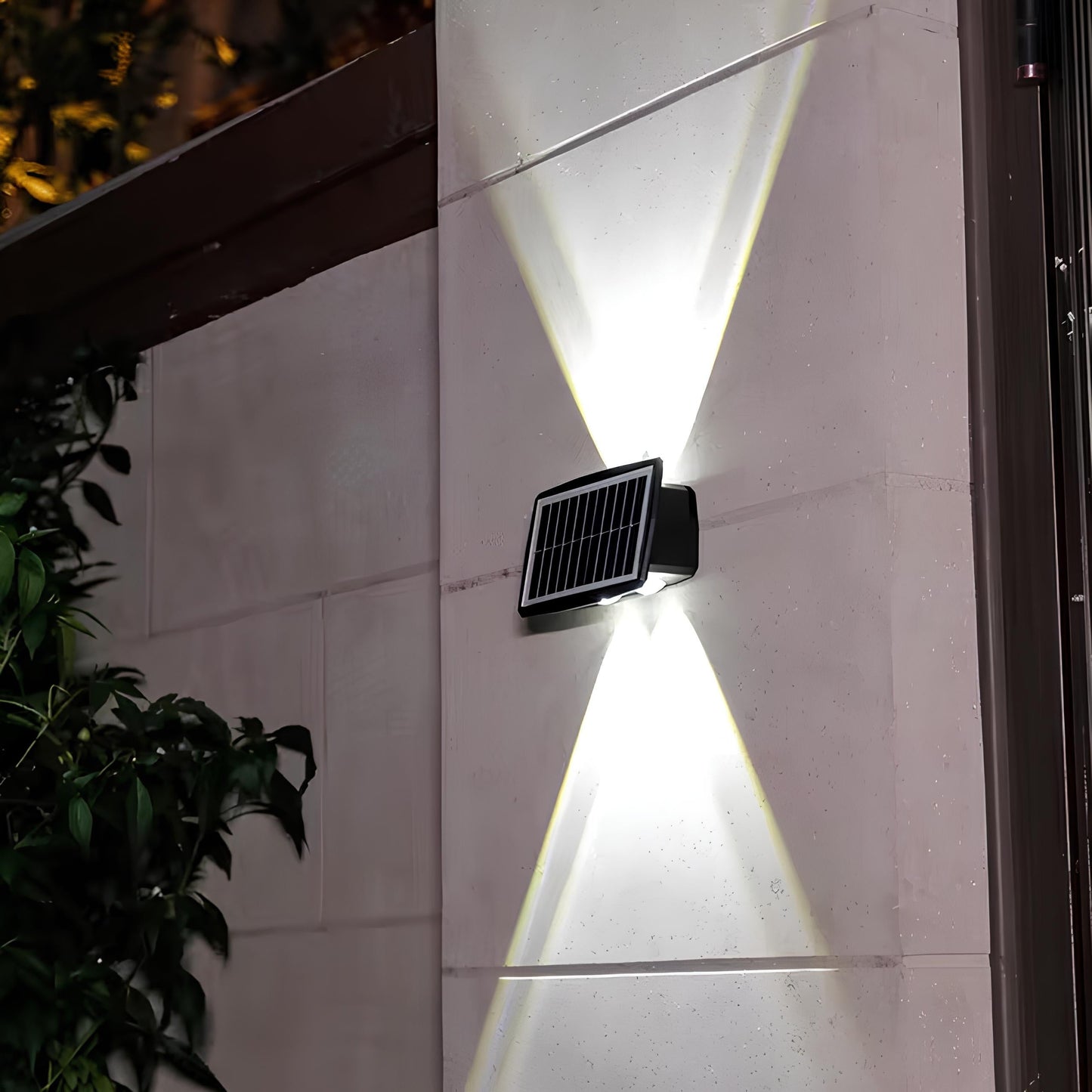 Bright Solar Powered Exterior Wall Lamp