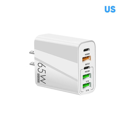 Compact 6 Port Fast USB Charger Adapter