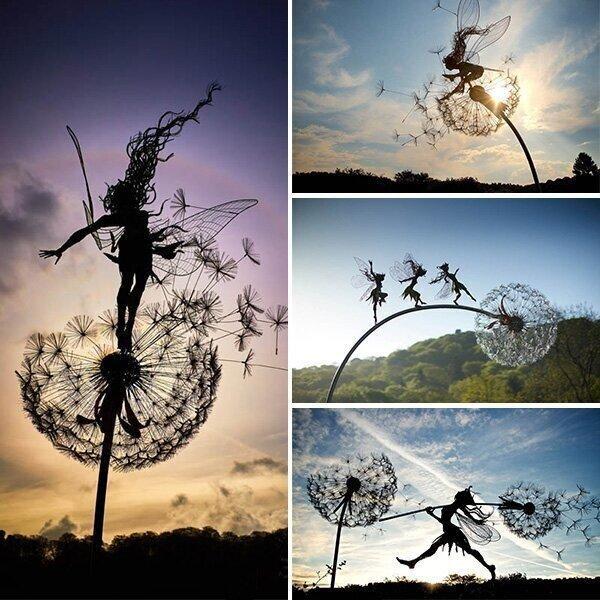 Whimsical Outdoor Garden Decor Statue