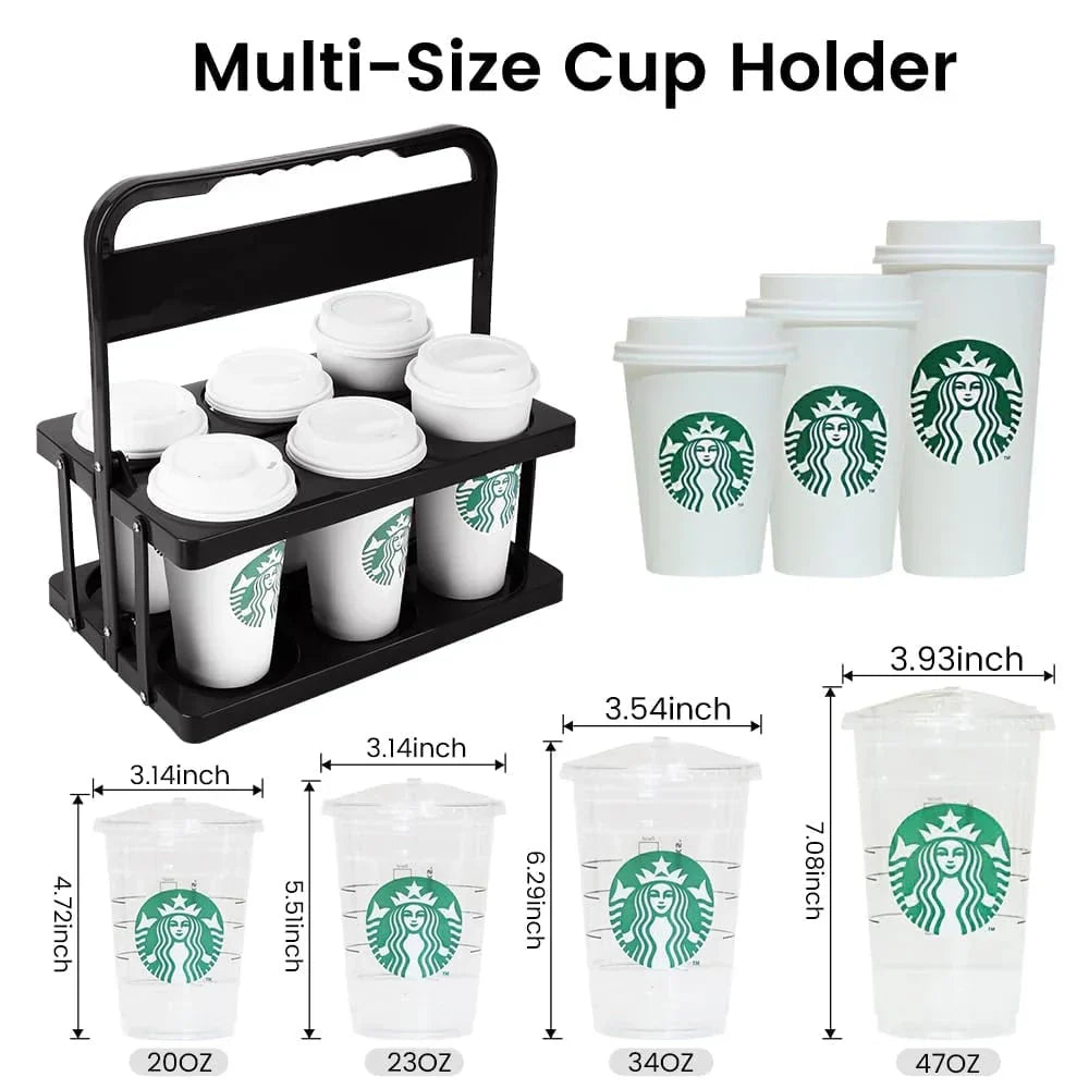 Collapsible Drink Stand - Compact Holder for 6 Cups