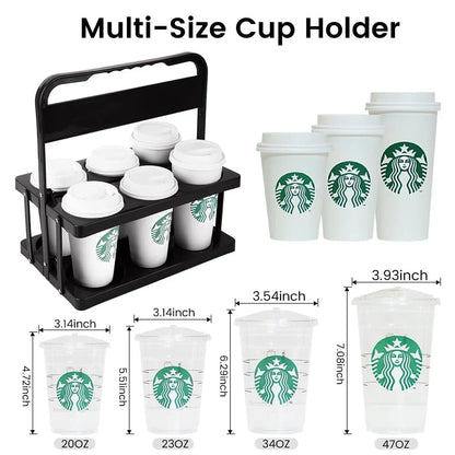 Collapsible Drink Stand - Compact Holder for 6 Cups