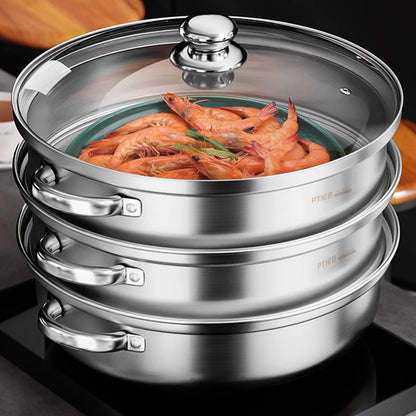 3-Tier Food Steamer Basket Set