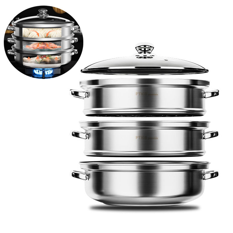 3-Tier Food Steamer Basket Set