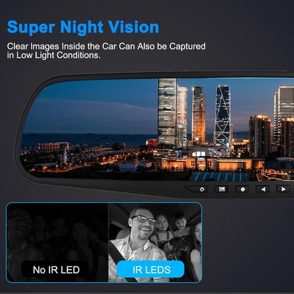 Dual Lens Car Camera with Night Vision and HD Recording