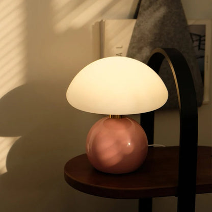 Cozy White Table Lamp for Bedroom and Living Room