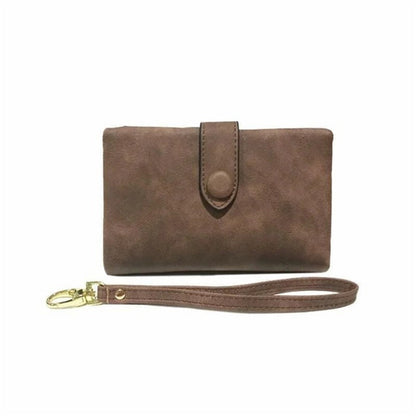 Compact Ladies Leather Tri Fold Wallet