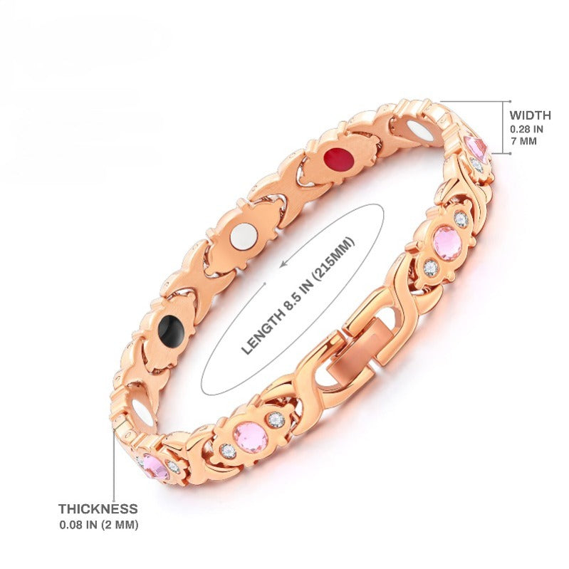 Luxurious Rose Gold Clasp Bracelet