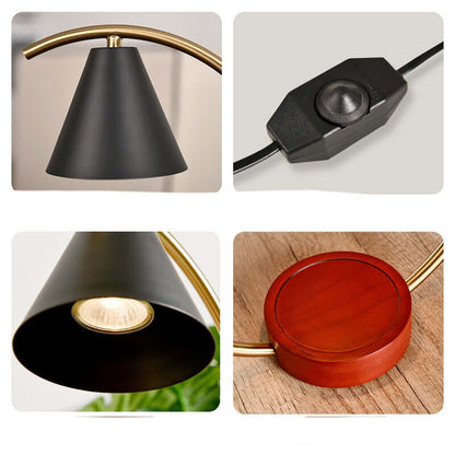 Warm Wooden Table Candle Lamp for Bedroom - Cofik
