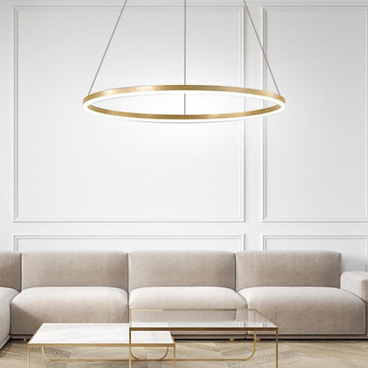 Contemporary Round LED Pendant Light Fixture