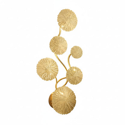 Contemporary Gold LED Wall Light Fixture