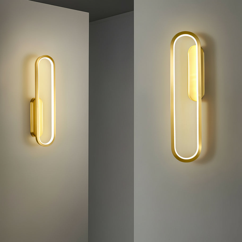 Contemporary LED Wall Light – Sleek Oval Design