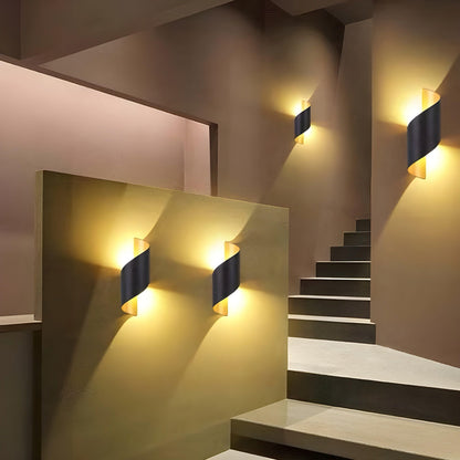 Modern Spiral LED Outdoor Wall Light