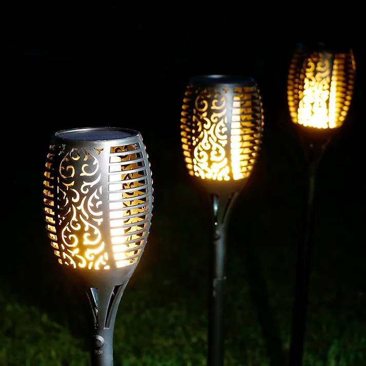 Outdoor Solar Powered Flame Light Torch