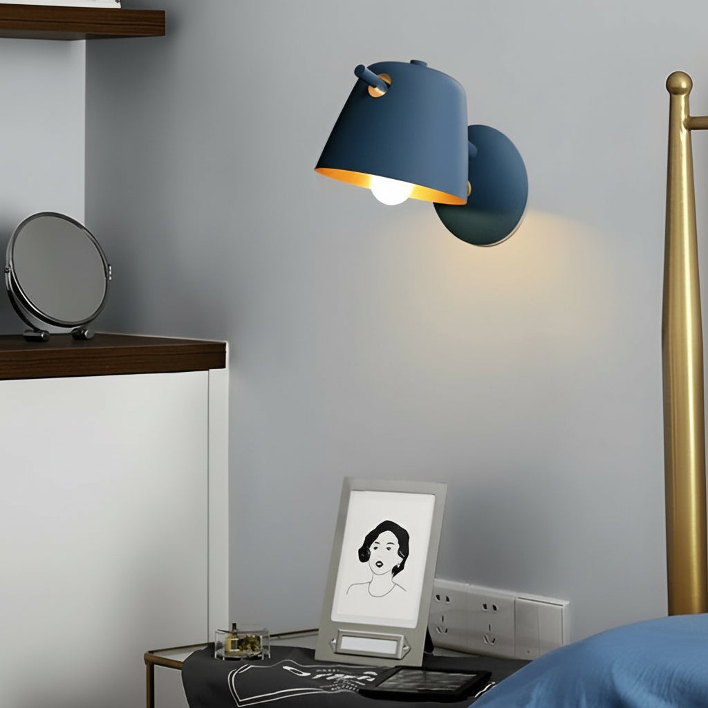 Rustic Iron Wall Light – Modern Matte Sconce E27