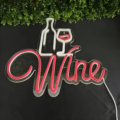 Fun LED Wine Glass Table Light