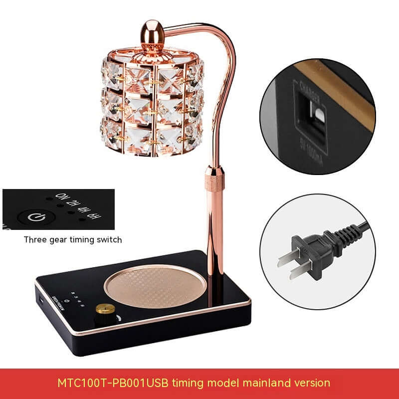 Scented Wax Melt Warmer Lamp Adjustable Brightness