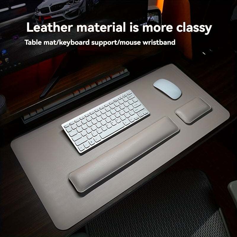 Ergonomic Office Desk Pad Set with Wrist Rests