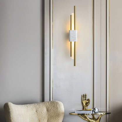 Modern Gold LED Wall Light Vertical Strip Sconce - Cofik
