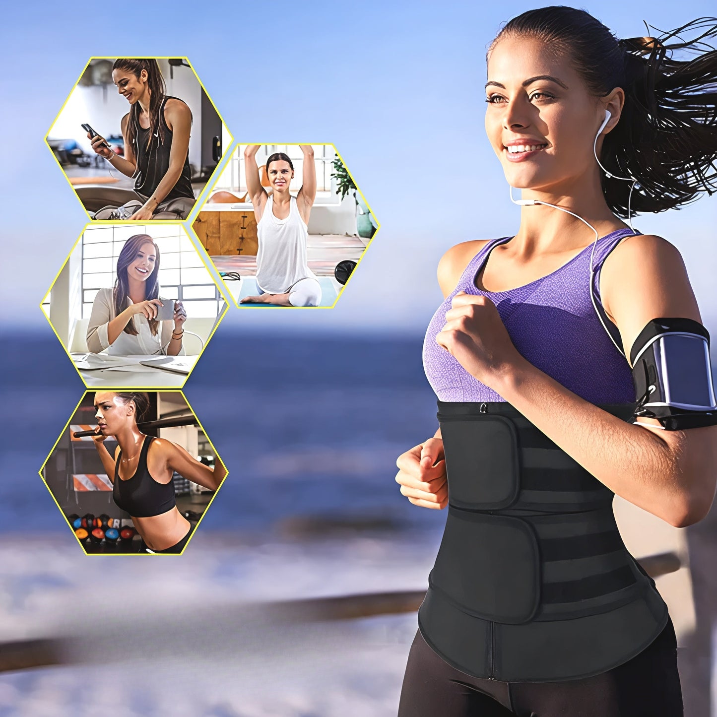 Slimming Waist Trainer Fitness Belly Belt - Cofik