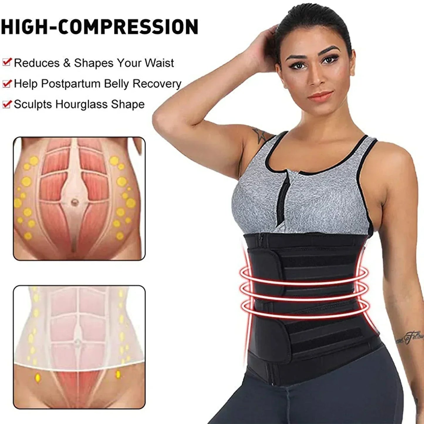 Slimming Waist Trainer Fitness Belly Belt