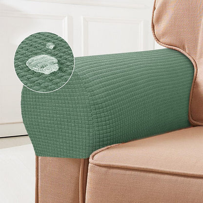 Stretchy Chair Armrest Covers, Set of 2, Red