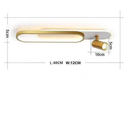 Sleek LED Rectangle Ceiling Mount Light Fixture