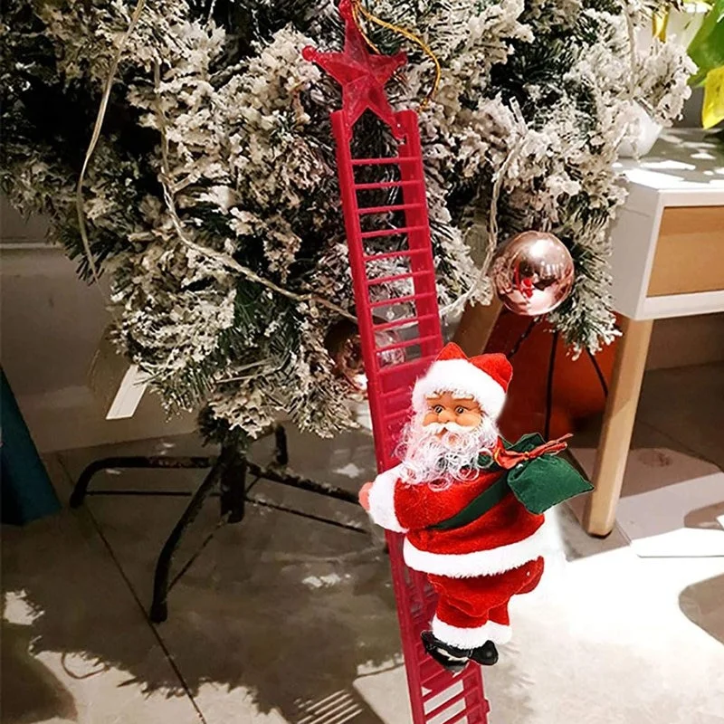 Electric Climbing Santa Claus Ladder