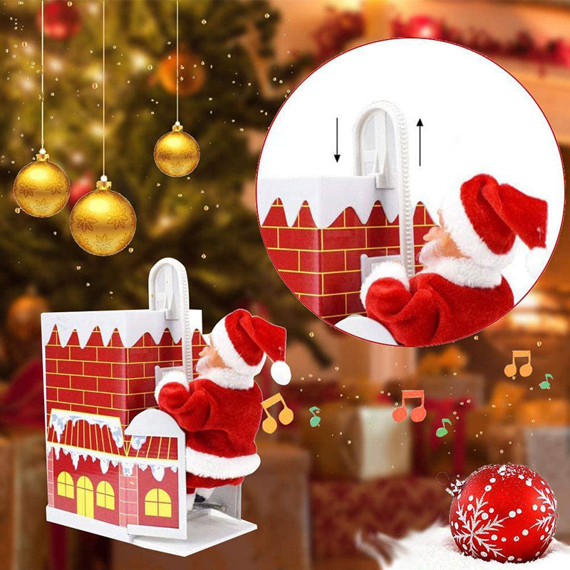 Electric Climbing Santa Claus Ladder