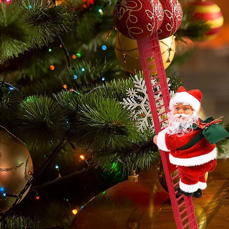 Electric Climbing Santa Claus Ladder