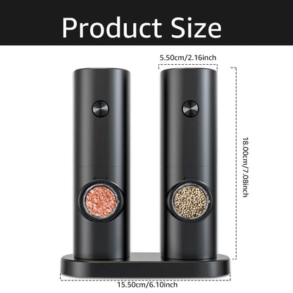 Automatic Salt and Pepper Grinder Set