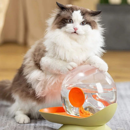 electricity-free cat water fountain snail