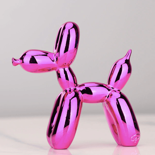 Colorful Metal Balloon Dog Figurine