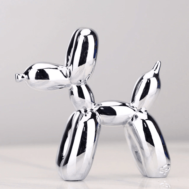 Colorful Metal Balloon Dog Figurine - Cofik