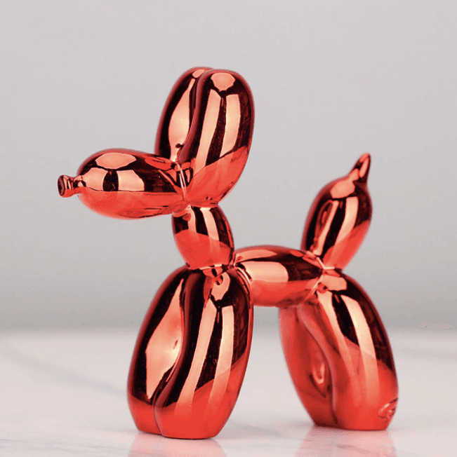 Colorful Metal Balloon Dog Figurine