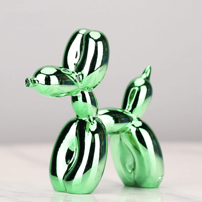 Colorful Metal Balloon Dog Figurine