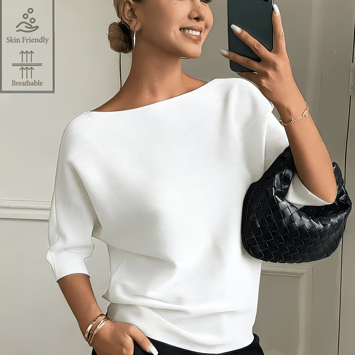 Elegant Boatneck Sweater