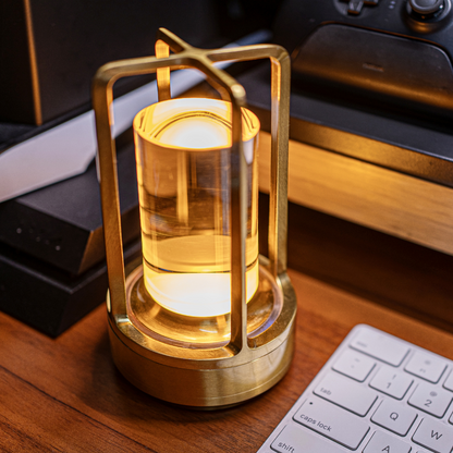 Elegant Glass Desk Lamp with Soft Lighting