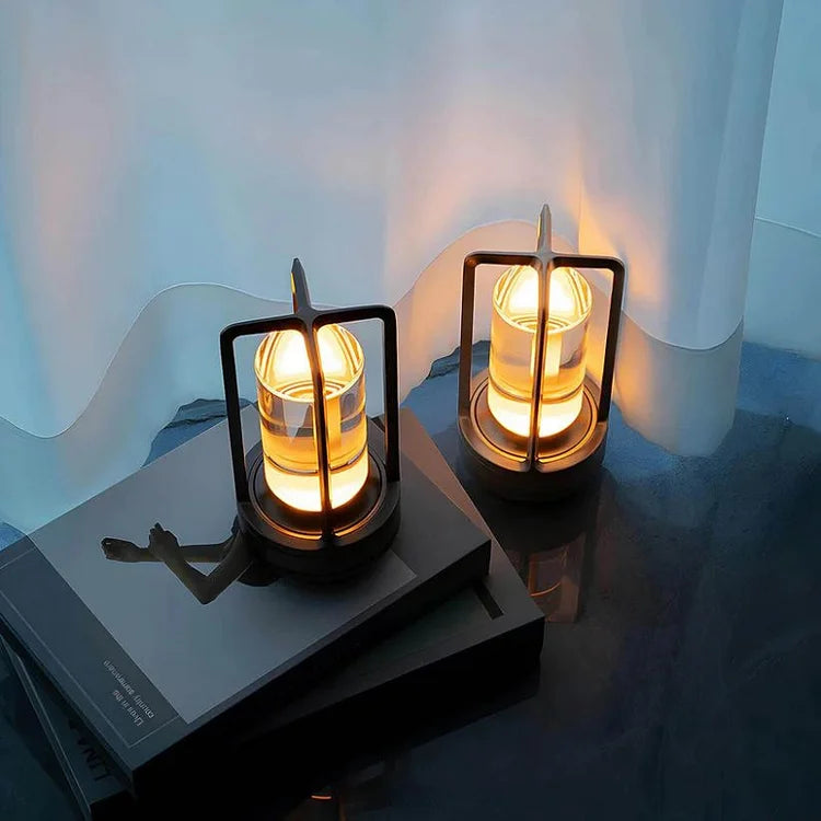 Elegant Glass Desk Lamp with Soft Lighting