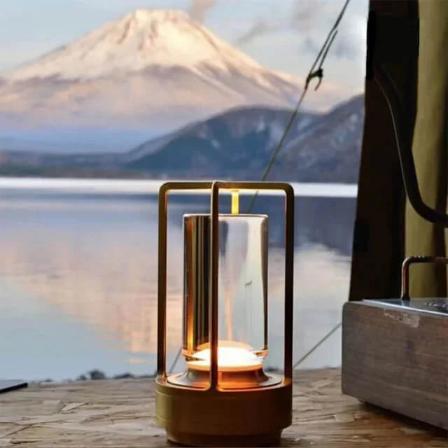 Elegant Glass Desk Lamp with Soft Lighting