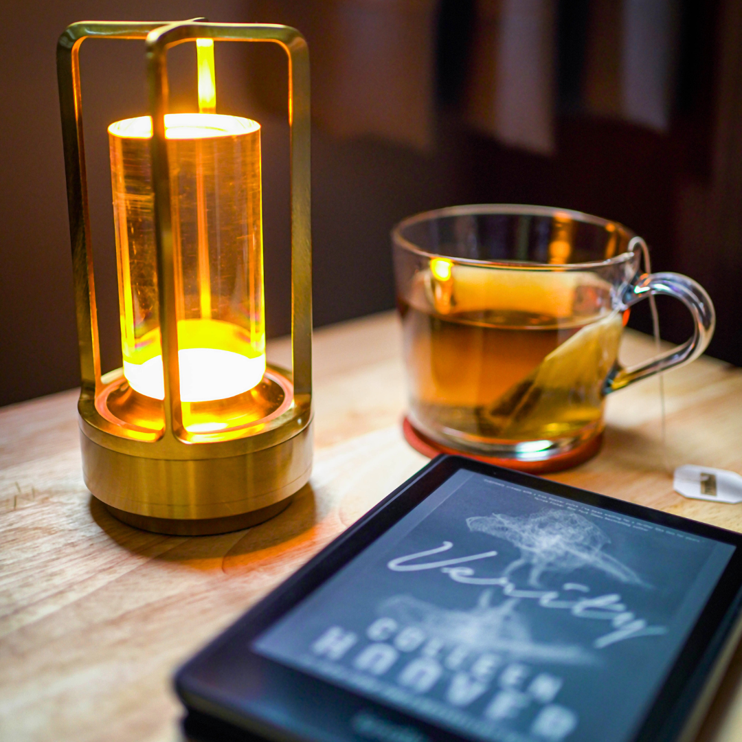 Elegant Glass Desk Lamp with Soft Lighting