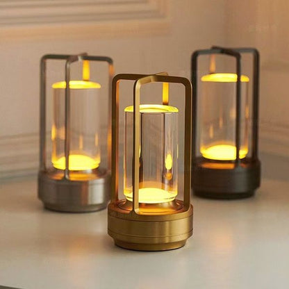 Elegant Glass Desk Lamp with Soft Lighting